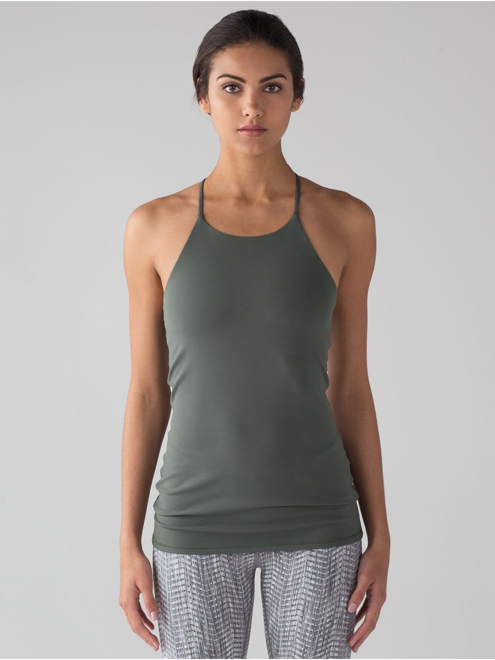 Lululemon Sun Setter Tank (Light Support for B/C Cup) in dark forest